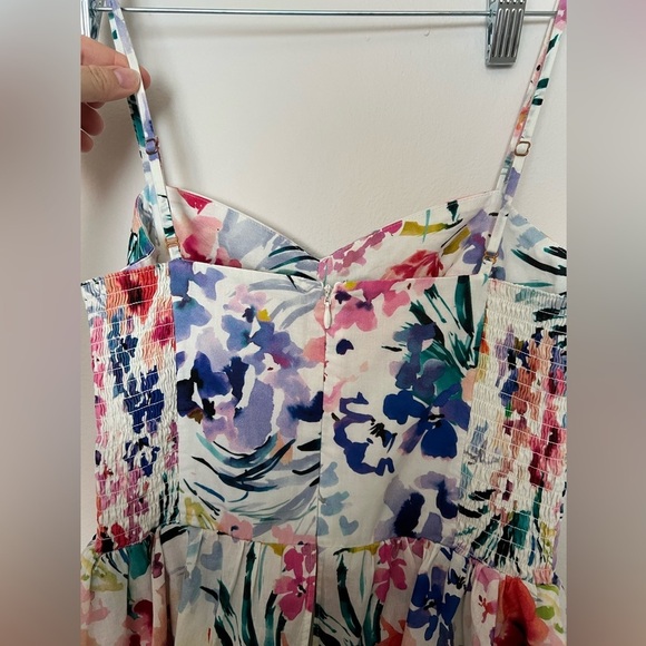 Amanda Uprichard - Rosalia Dress White Floral size MEDIUM - $260 - LIKE NEW - Picture 8 of 8